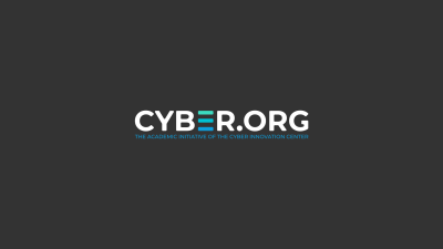 CYBER.ORG logo on grey