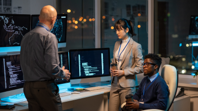 Cybersecurity Business Employees Making Education Partnerships
