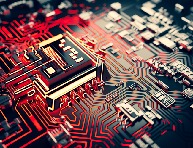 Cybersecurity Attack Circuit Board