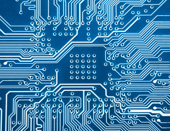 Blue Digital Circuit Board